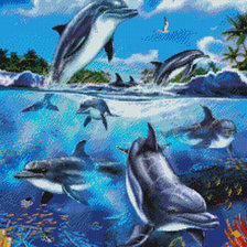 Схема вышивки «delfini»