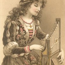 Схема вышивки «девушка»