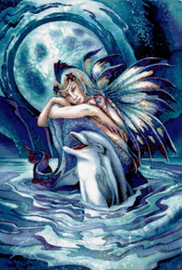 дельфин - подводное царство - предпросмотр