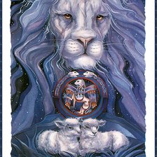 Схема вышивки «лев»