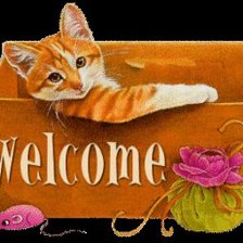 Схема вышивки «добро пожаловать»