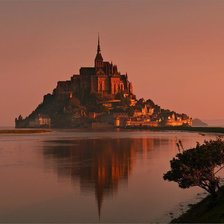 Схема вышивки «Закат в Нормандии»