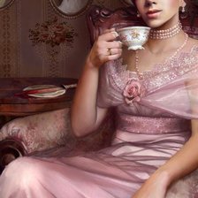 Схема вышивки «Девушка.»