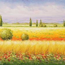 Схема вышивки «Пейзаж»