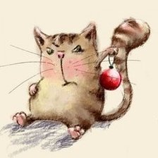 Схема вышивки «Не хочу наряжать ёлку!»