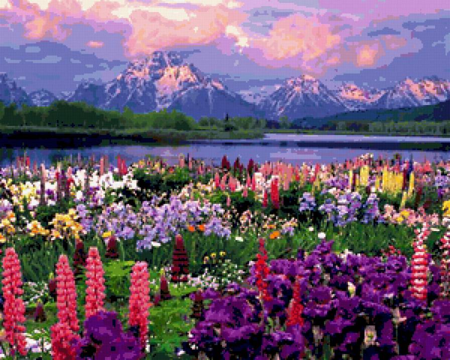 В горах весной - природа, весенний пейзаж, весна, горы - предпросмотр