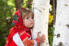 Схема вышивки «девочка у берёзы стояла,люли люли стояла»