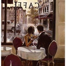 Схема вышивки «завтрак в париже»