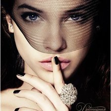 Схема вышивки «девушка»