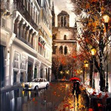 Схема вышивки «городской пейзаж»