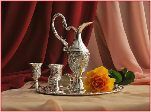 №387958 - натюрморт, роза, цветы, кувшин - оригинал