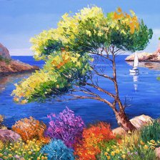 Схема вышивки «Лагуна мечты»