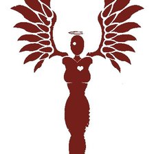 Схема вышивки «Червовая дама»