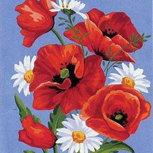 Схема вышивки «букет полевых цветов»