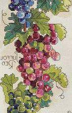 Схема вышивки «виноград»