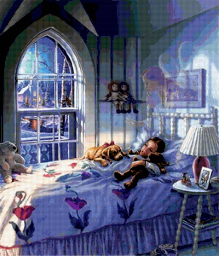 №388260 - дети, красота женщины, картины, фэнтези, живопись, цветы, душа, девушка - предпросмотр