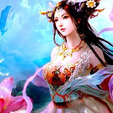 Схема вышивки «фея лотосов»