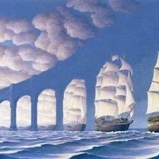 Схема вышивки «паруса мечты»