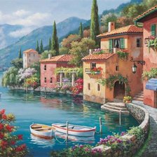 Схема вышивки «морской пейзаж»