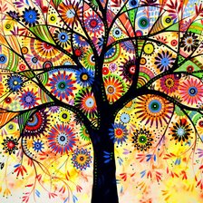 Схема вышивки «Дерево 3 (Amy Giacomelli)»