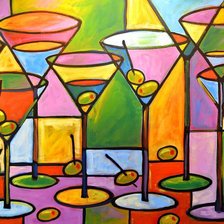 Схема вышивки «Мартини бар (AMY GIACOMELLI)»