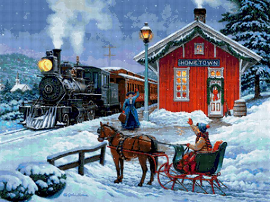 зимняя картинка - предпросмотр