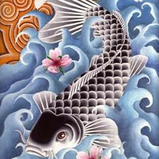 Схема вышивки «рыба»