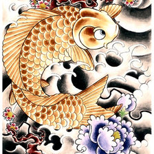 Схема вышивки «рыба»