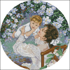 Схема вышивки «мать и дитя»