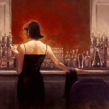 Схема вышивки «В баре»