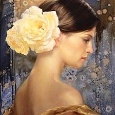 Схема вышивки «девушка»