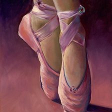 Схема вышивки «пуанты»