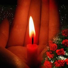 Схема вышивки «свеча»