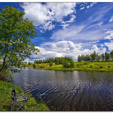 Схема вышивки «река»