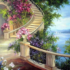 Схема вышивки «с видом на море»