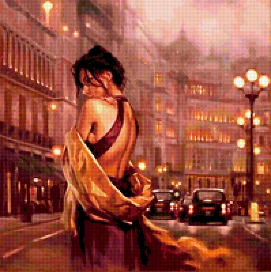 город - город, девушка, ретро - предпросмотр