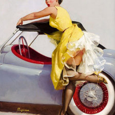 Схема вышивки «Красотка Пин-ап»