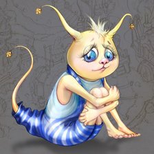 Схема вышивки «Грустик»