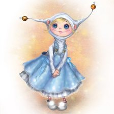 Схема вышивки «Подружка грустика»