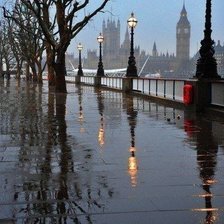 Схема вышивки «Набережная в Лондоне»