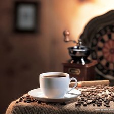 Схема вышивки «Чашка кофе»