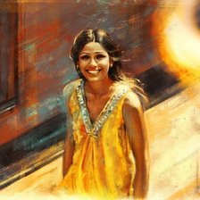 Схема вышивки «Индианка»