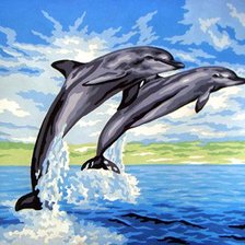 Схема вышивки «delfini»