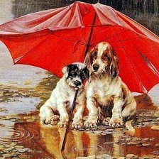 Схема вышивки «под зонтом»