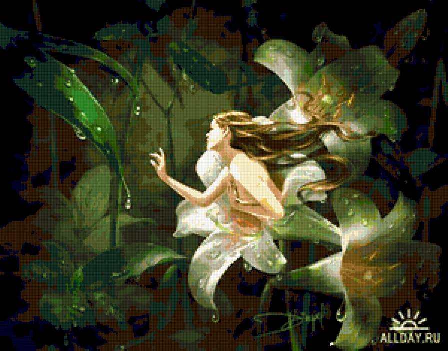 серия "сказки" - сказка.лилии.эльф - предпросмотр