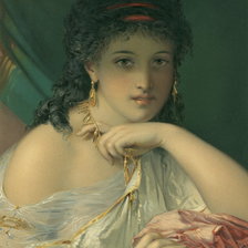 Схема вышивки «девушка»