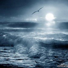 Схема вышивки «море ночью»