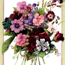 Схема вышивки «шикарный букет»