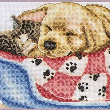 Схема вышивки «корзинка в следах»