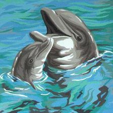 Схема вышивки «delfini»
